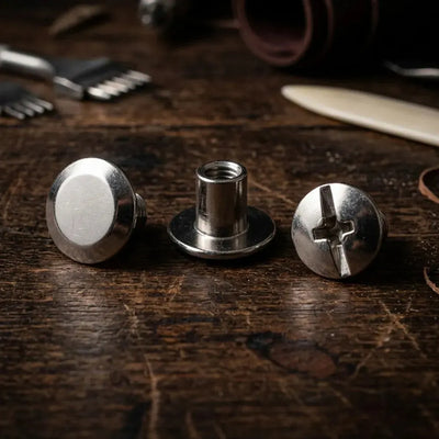 Sedlárske nity 10/6 mm - strieborné – CraftPoint