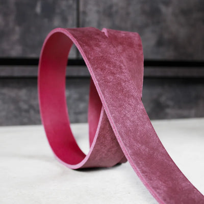 Pás z kože Maya 3,5-4mm, 130-140cm, 33/38mm - Bordeaux – CraftPoint