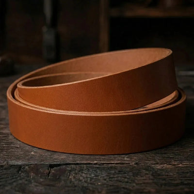 Pás z prírodnej kože 3,0-3,5mm, 130-140cm, 15-80mm - Koňak – CraftPoint