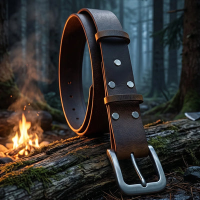 Opasok z pravej kože Buffalo: model Bushcraft – 3,5-4mm – CraftPoint