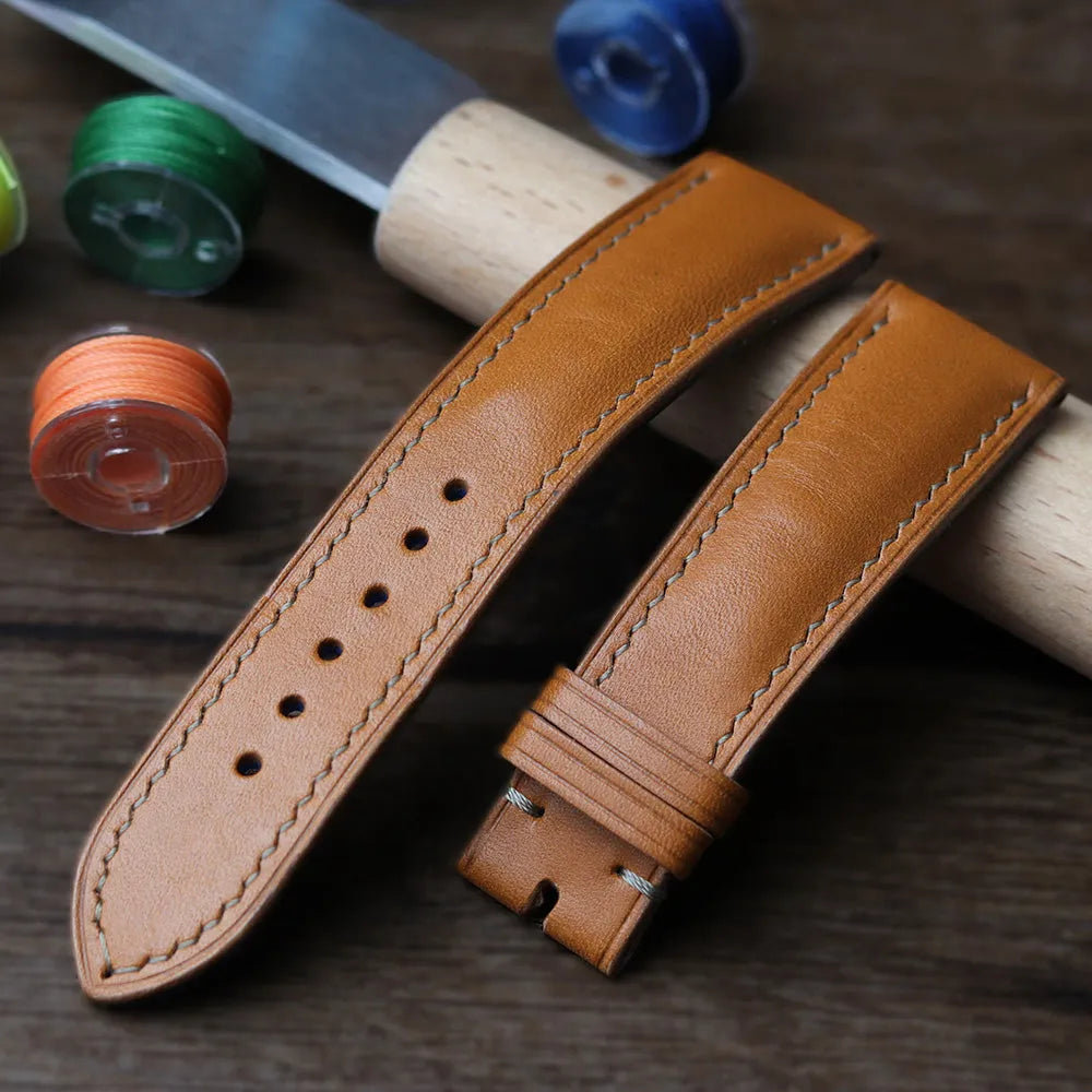 Skóra bydlęca licowa garbowana roślinnie 1.2 mm - Karmelowa – CraftPoint